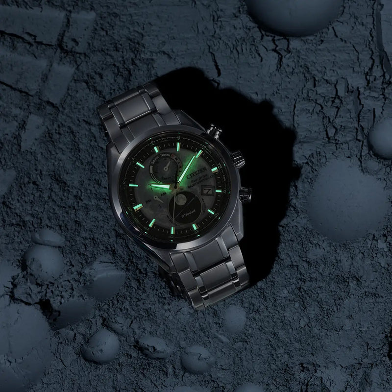 Citizen Eco-Drive 'Tsuki-Yomi' Radio-Controlled Moon Phase 43mm Watch