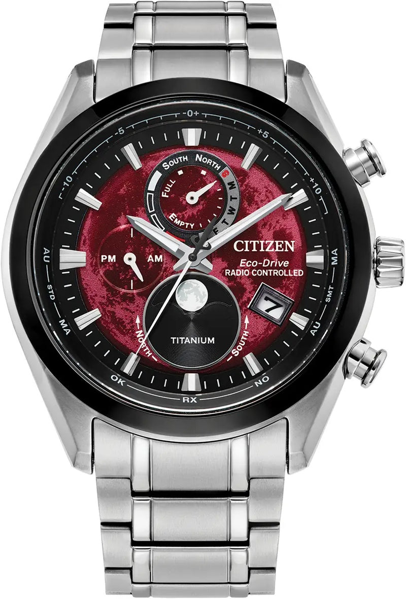 Citizen Eco-Drive 'Tsuki-Yomi' Radio-Controlled Moon Phase 43mm Watch
