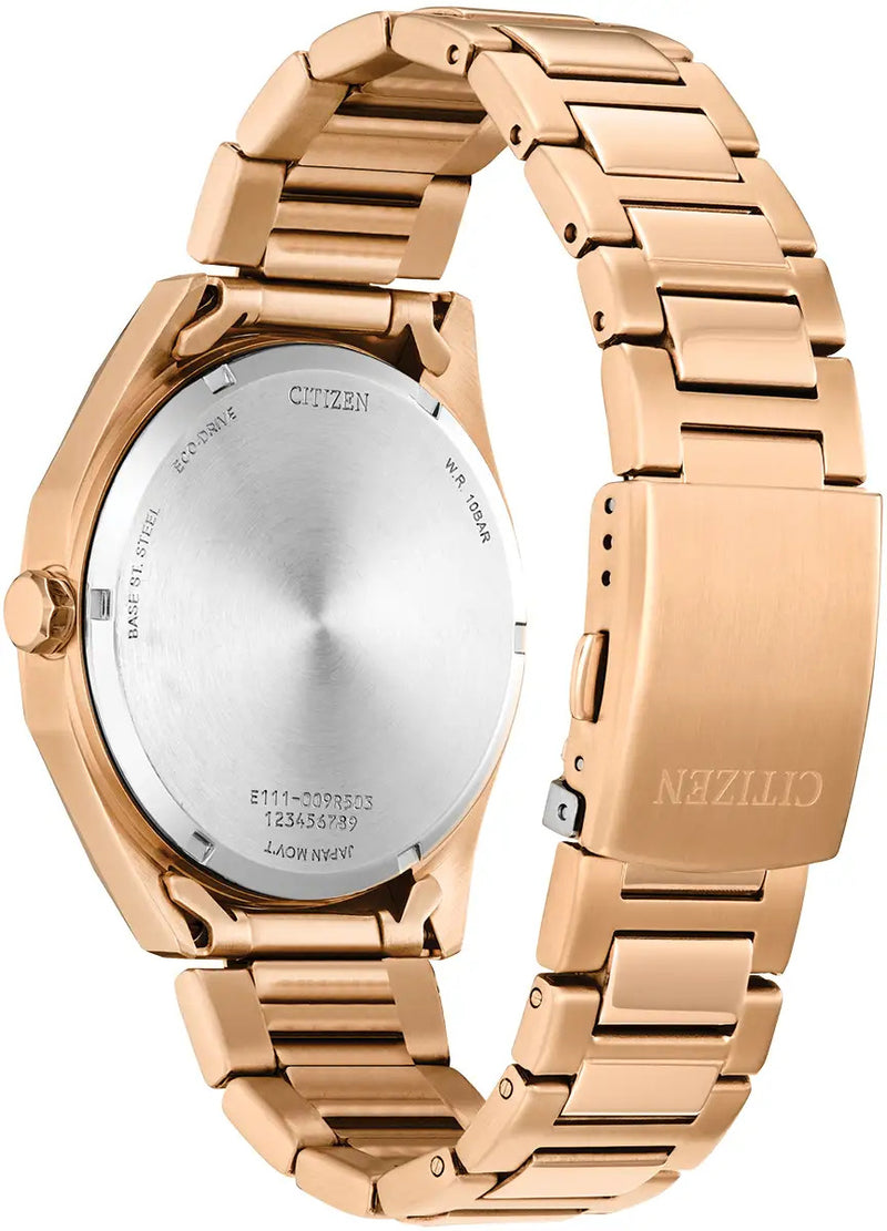 Citizen Eco-Drive Men's Sport Rose Gold Green 41mm Watch