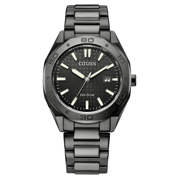 Citizen Eco-Drive Men's Sport Black 41mm Watch BM7637-81H