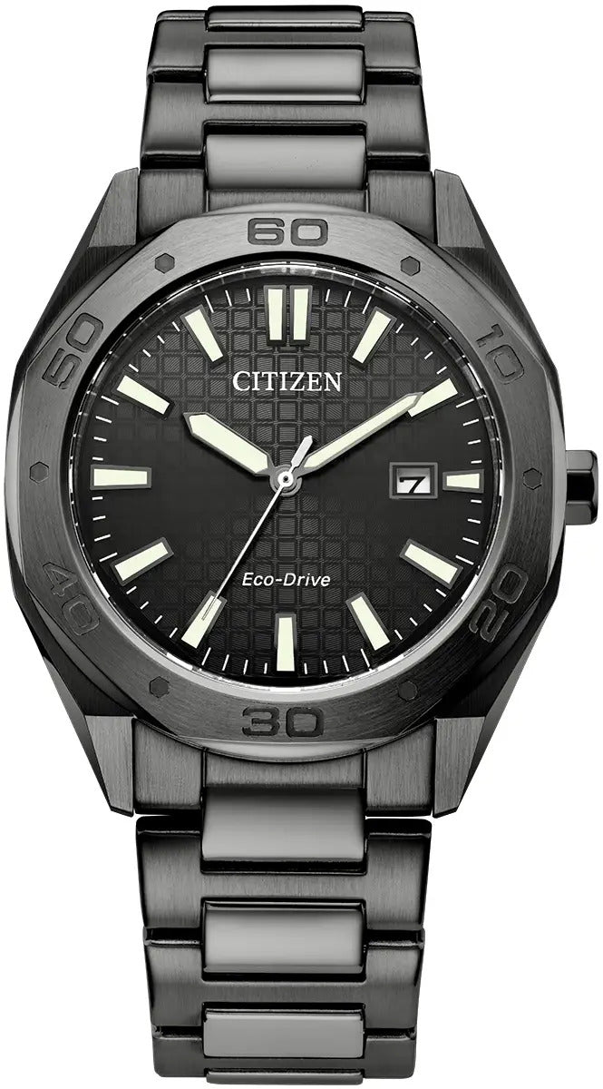 Citizen Eco-Drive Men's Sport Black 41mm Watch BM7637-81H