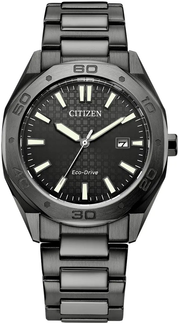 Citizen Eco-Drive Men's Sport Black 41mm Watch BM7637-81H