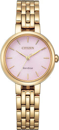 Citizen Eco-Drive L Silhouette Rose 28mm Watch EM0993-82X