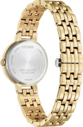 Citizen Eco-Drive L Silhouette Green 28mm Watch EM0993-82ZEM0993-82Z