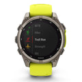Garmin Fenix 8 - 47mm Sapphire Solar Titanium & Yellow 010-02906-21