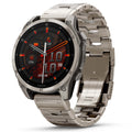 Garmin Fenix 8 - 47mm Sapphire AMOLED Titanium Bracelet & Black Rubber Strap 010-02904-40