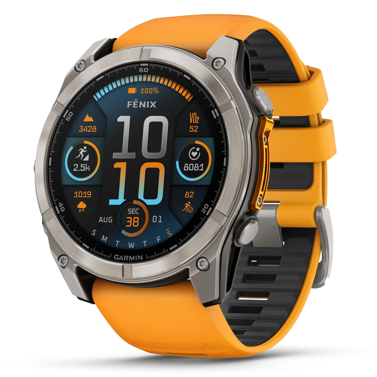 Garmin Fenix 8 - 51mm Sapphire AMOLED Graphite & Orange 010-02905-11