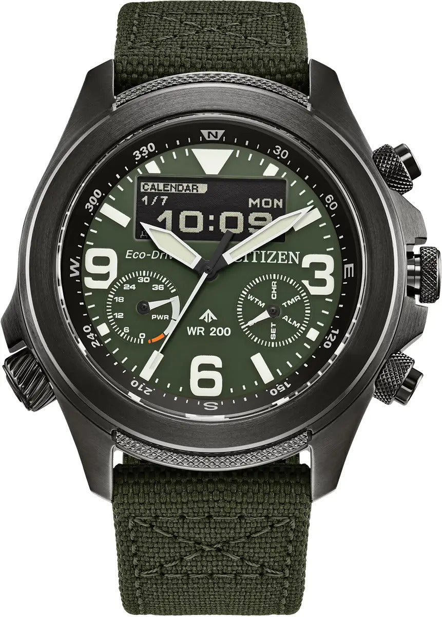 Citizen Eco-Drive Promaster Land Khaki 44mm Watch JV1005-02W