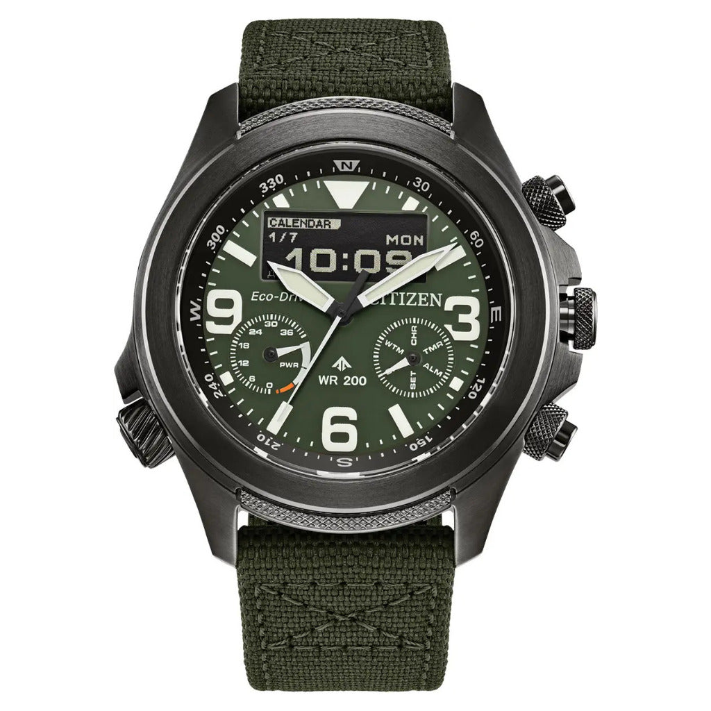 Citizen Eco-Drive Promaster Land Khaki 44mm Watch JV1005-02W