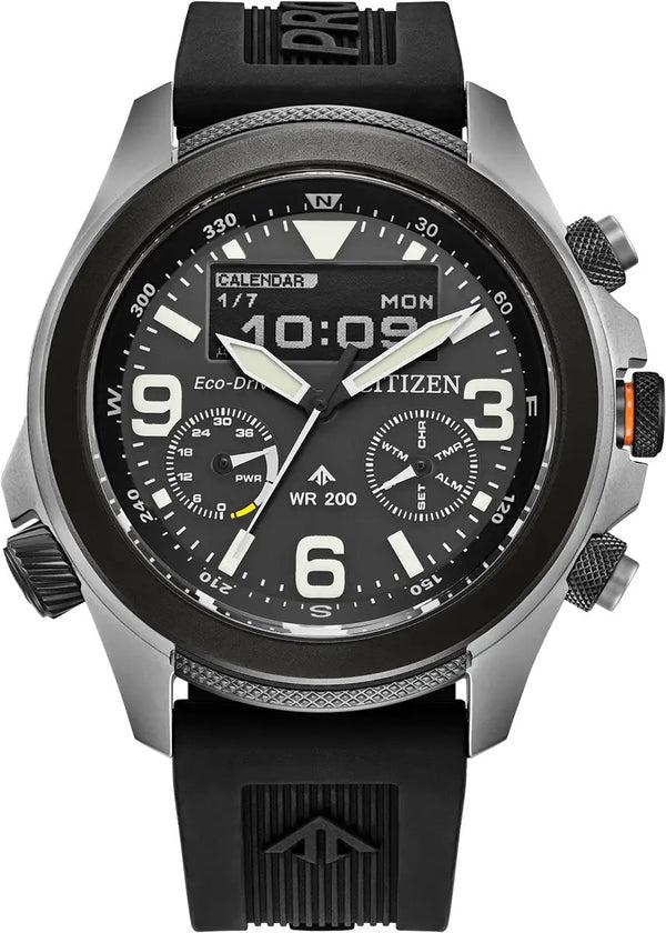 Citizen Eco-Drive Promaster Land Black 44mm Watch JV1007-07E