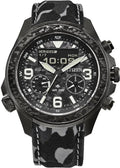 Citizen Eco-Drive Promaster Land Black Camouflage 44mm Watch Limited Edition JV1008-63E