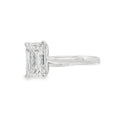 Emerald Cut Single Stone 2.00ct Lab Grown Diamond, Platinum
