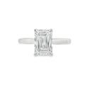 Emerald Cut Single Stone 2.00ct Lab Grown Diamond, Platinum
