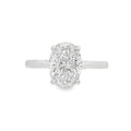 Oval Cut Single Stone 2.04ct Lab Grown Diamond, Platinum