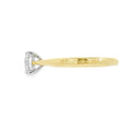 Round Brilliant Cut Single Stone 1.05ct Lab Grown Diamond, 18ct Yellow Gold And Platinum