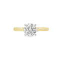 Round Brilliant Cut Single Stone 1.05ct Lab Grown Diamond, 18ct Yellow Gold And Platinum