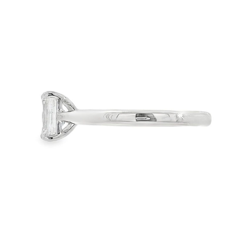 Emerald Cut Single Stone 1.03ct Lab Grown Diamond, Platinum