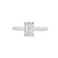 Emerald Cut Single Stone 1.03ct Lab Grown Diamond, Platinum