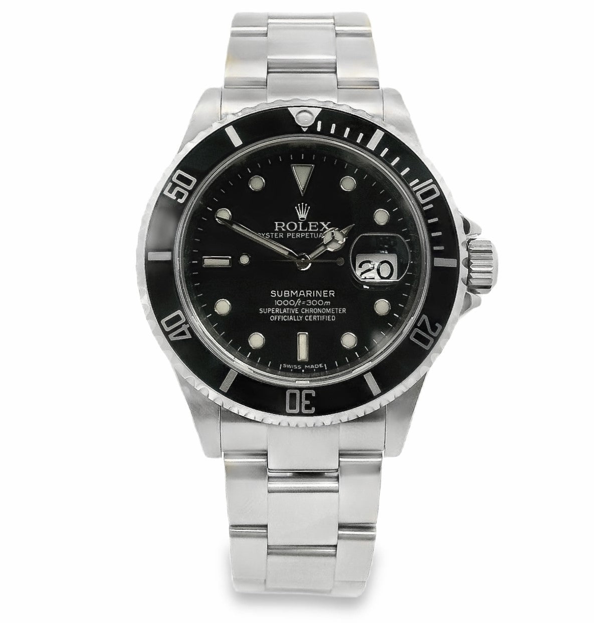 Rolex Submariner Date Black Oyster 40mm Watch 16610 (2008)