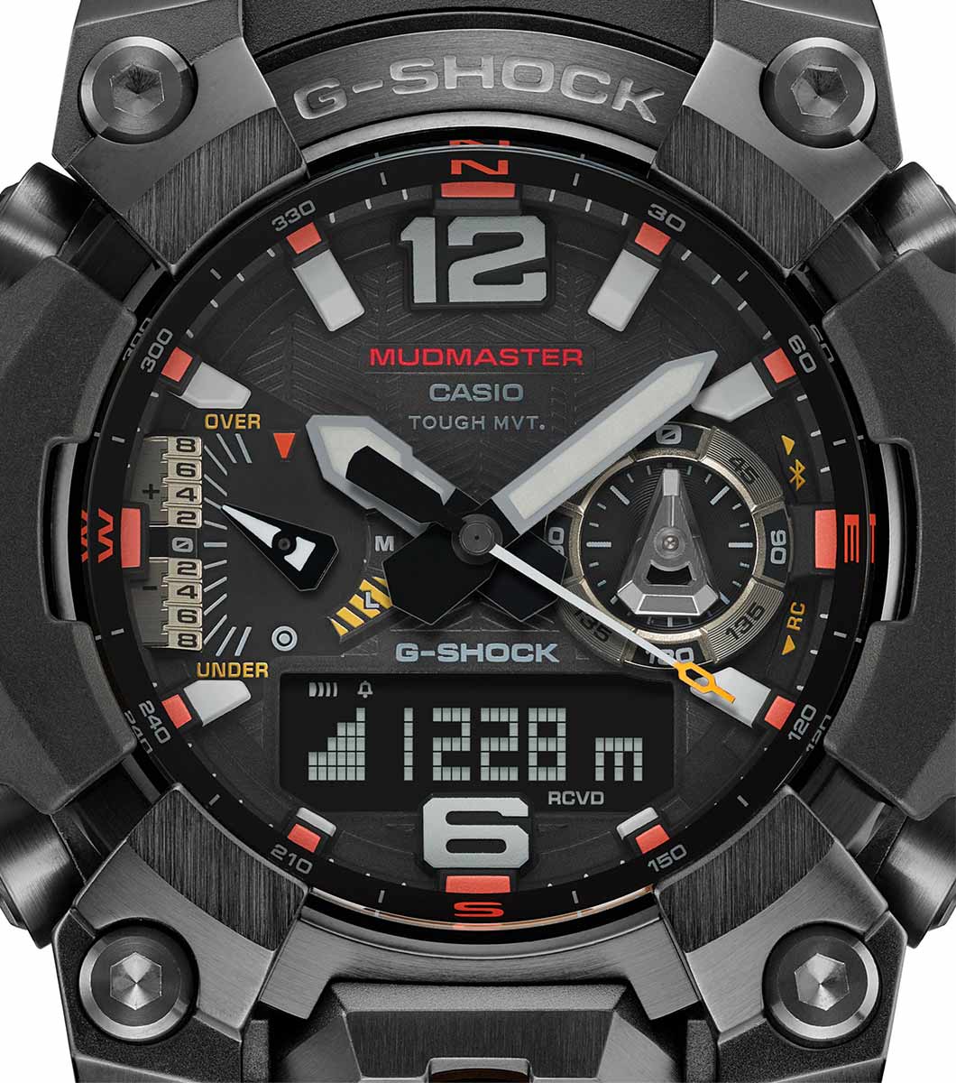 G-SHOCK Mudmaster Black and Emergency Colours GWG-B1000EC-1AER