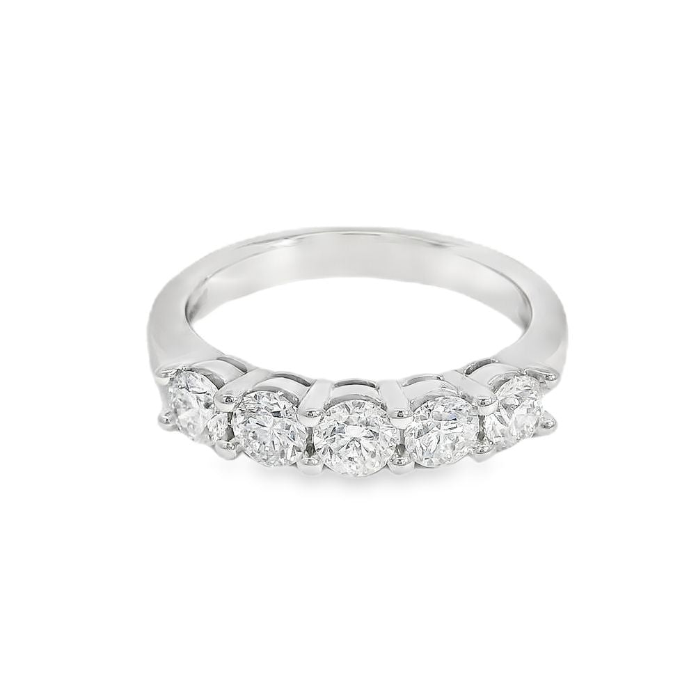 Platinum 5 Stone Diamond 1.00ct Ring