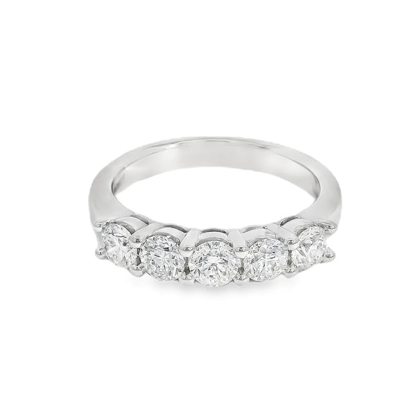 Platinum 5 Stone Diamond 1.00ct Ring