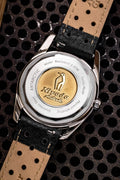 Nivada Grenchen Antarctic Spider Silver 35mm Watch 35012M40