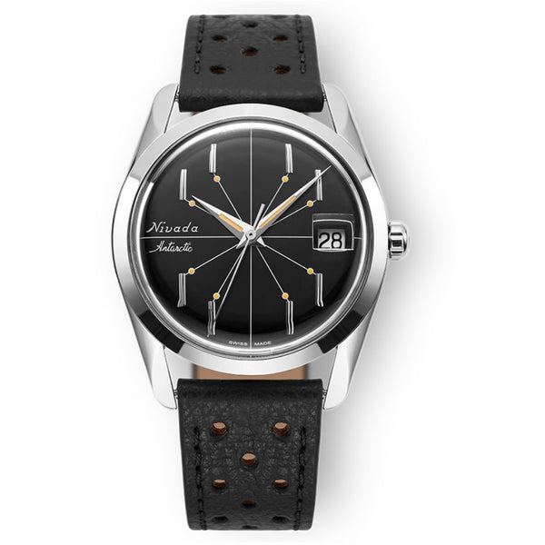 Nivada Grenchen Antarctic Spider Black 35mm Watch