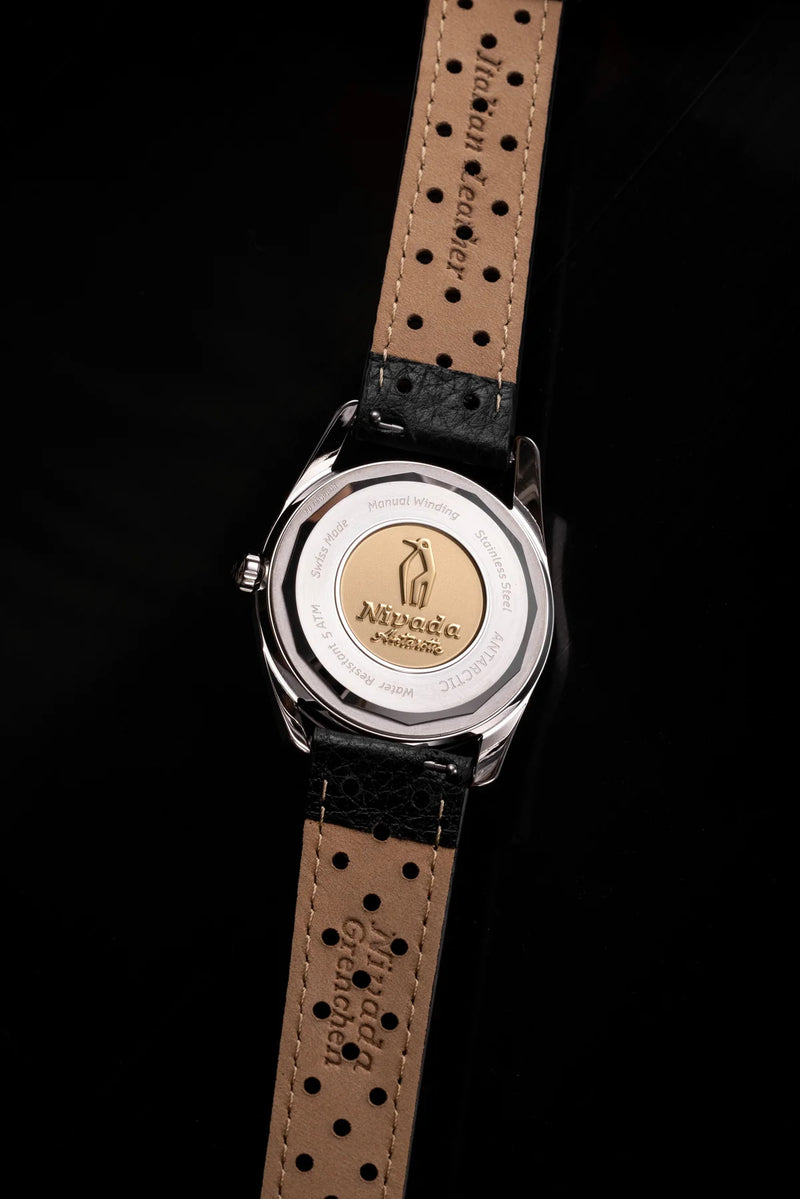 Nivada Grenchen Antartic 35mm - White & Beige Luminova 35mm 35003M40