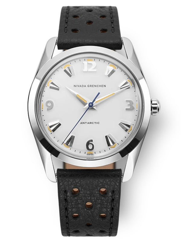 Nivada Grenchen Antartic 35mm - White & Beige Luminova 35mm 35003M40