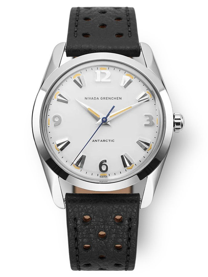 Nivada Grenchen Antartic 35mm - White & Beige Luminova 35mm 35003M40