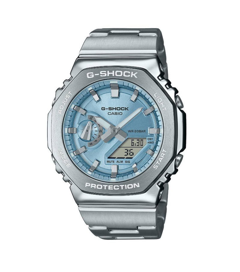 G-SHOCK Metal Covered 2100 Series Ice Blue Watch GM-2110D-2AER