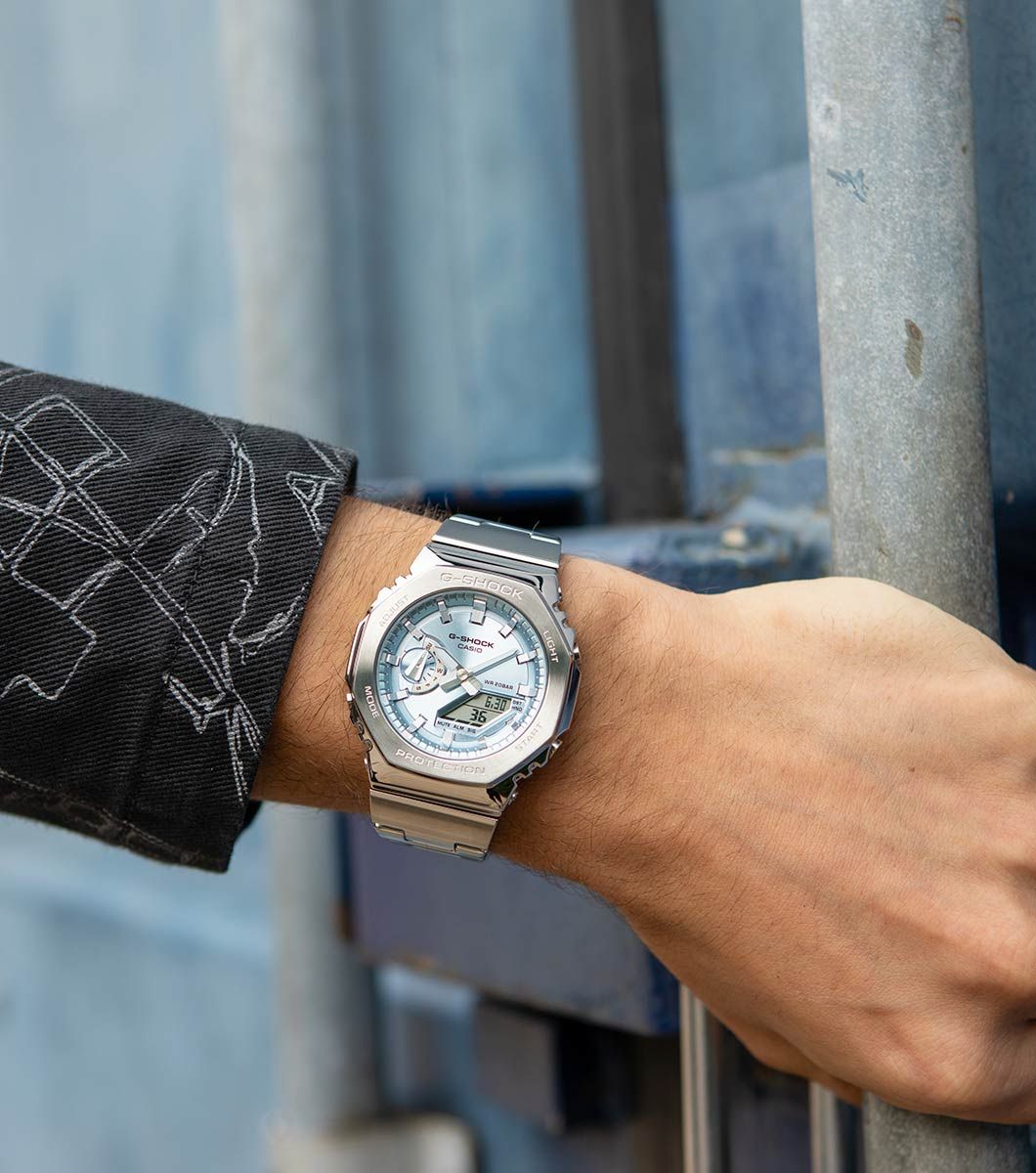 G-SHOCK Metal Covered 2100 Series Ice Blue Watch GM-2110D-2AER