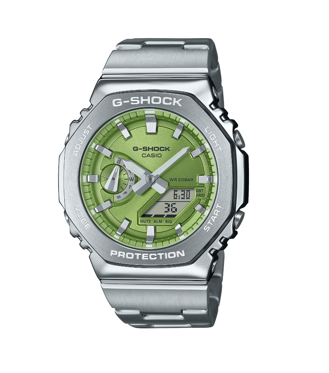 G-SHOCK Metal Covered 2100 Series Green Watch GM-2110D-3AER