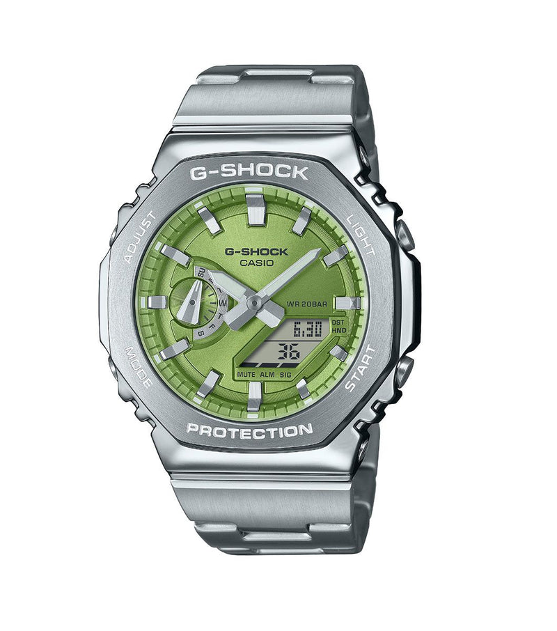 G-SHOCK Metal Covered 2100 Series Green Watch GM-2110D-3AER