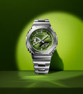 G-SHOCK Metal Covered 2100 Series Green Watch GM-2110D-3AER
