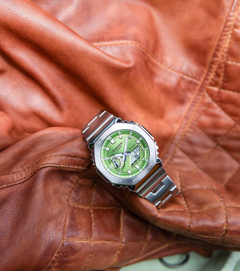 G-SHOCK Metal Covered 2100 Series Green Watch GM-2110D-3AER