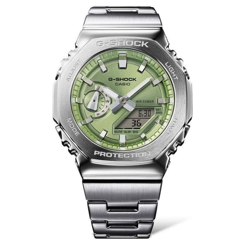 G-SHOCK Metal Covered 2100 Series Green Watch GM-2110D-3AER