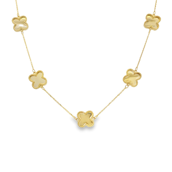 Gold Clover 9ct Yellow Gold Necklace