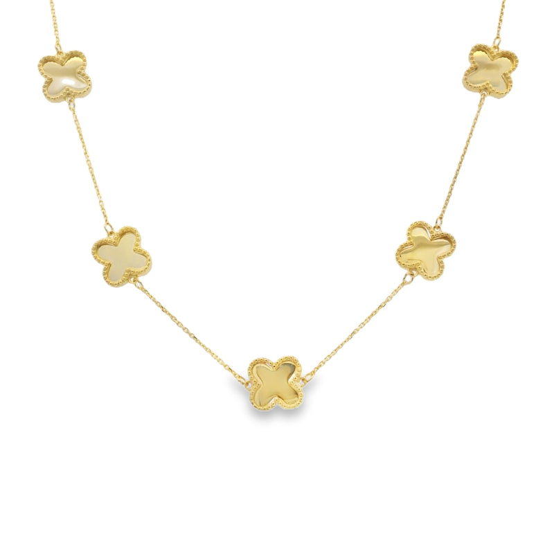 Gold Clover 9ct Yellow Gold Necklace