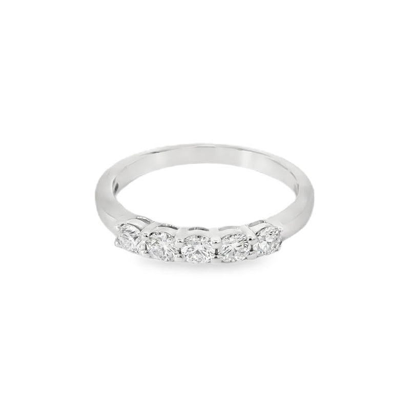 Platinum 5 Stone Diamond 0.50ct Ring