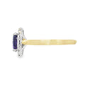 Amethyst & Diamond 18ct Yellow Gold Ring