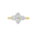 Diamond 4 Stone 1.08ct 18ct Yellow Gold Ring