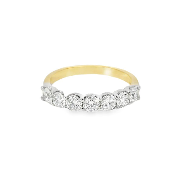 Diamond 7 Stone 1.00ct 18ct Yellow Gold Ring