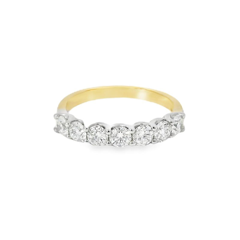 Diamond 7 Stone 1.00ct 18ct Yellow Gold Ring