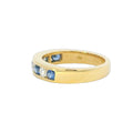 Sapphire & Diamond 18ct Yellow Gold Eternity Ring