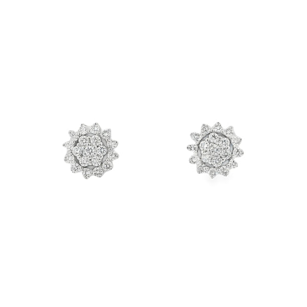 Diamond 18ct White Gold Earrings