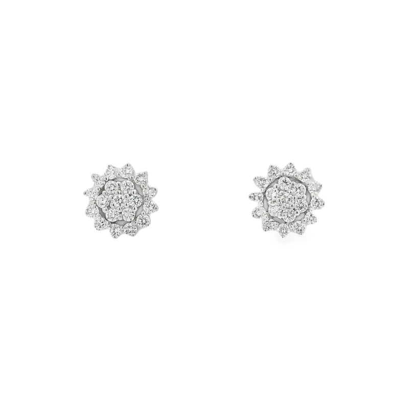 Diamond 18ct White Gold Earrings