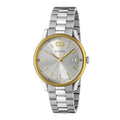 GUCCI G-Timeless Silver Dial, Gold Plated Bezel 38mm Watch YA1264233