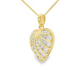 Diamond Heart Shaped 1.30ct 18ct Yellow Gold Pendant